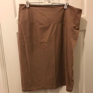 Women with control stretch pencil skirt reinforced wide waist band